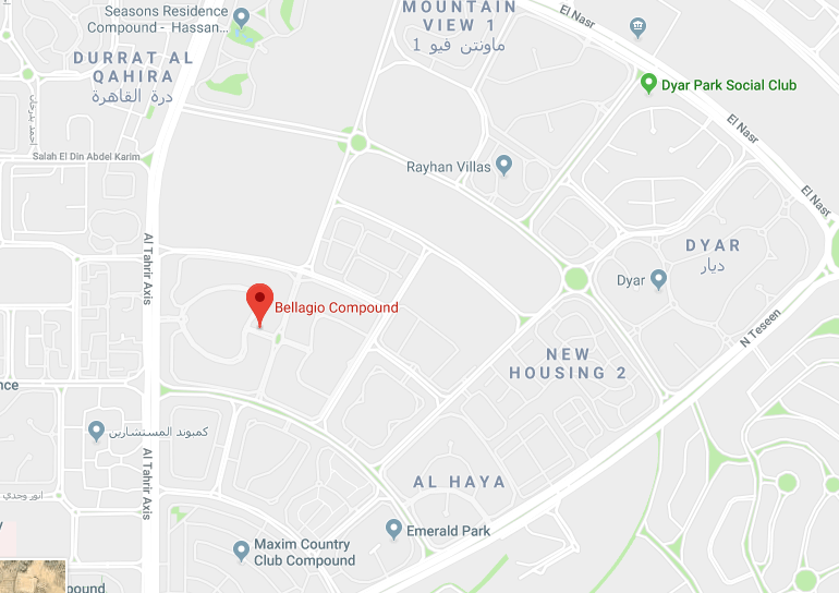 Bellagio New Cairo Location
