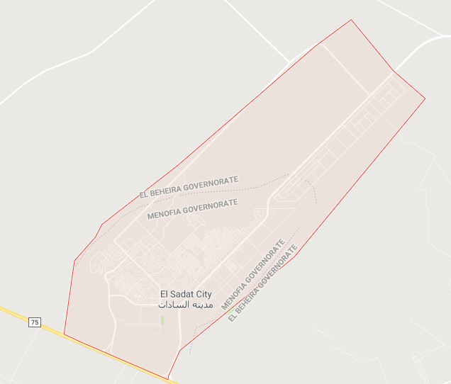 خريطة مدينة السادات