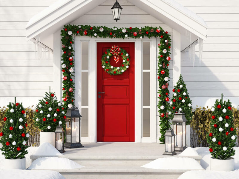 christmas door decorations	