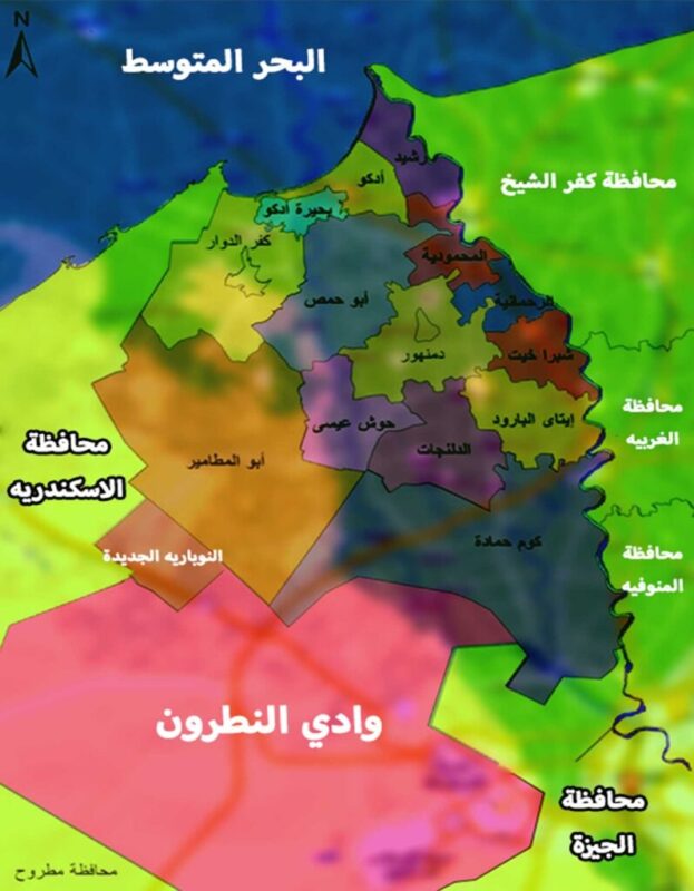 خريطة مدينة النوبارية الجديدة