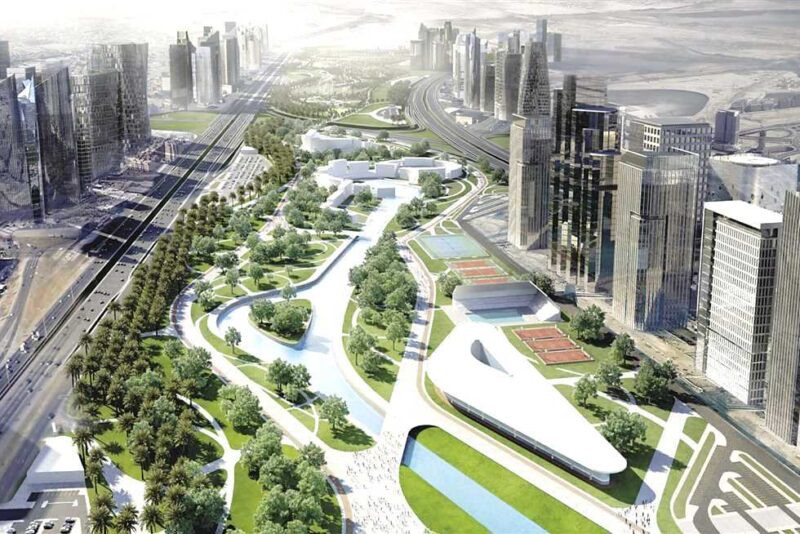 طول النهر الأخضر العاصمة الإدارية