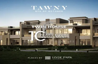 Twin House - 5 Bedrooms - 5 Bathrooms for sale in Tawny - Cairo Alexandria Desert Road - Giza