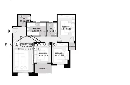 Apartment - 3 Bedrooms - 2 Bathrooms for rent in Janna 2 - Sheikh Zayed Compounds - Sheikh Zayed City - Giza