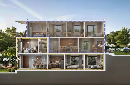 منزل مزدوج - 3 غرف نوم - 3 حمامات للبيع في أو ويست - كمبوندات 6 أكتوبر - مدينة 6 أكتوبر - الجيزة