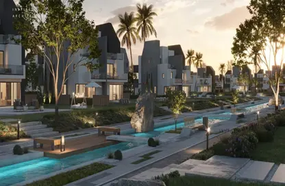 Townhouse - 3 Bedrooms - 3 Bathrooms for sale in Rivers - New Zayed City - Sheikh Zayed City - Giza