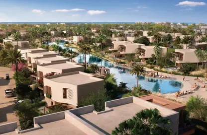 Chalet - 2 Bedrooms - 2 Bathrooms for sale in Ramla Lakeside - Qesm Ad Dabaah - North Coast