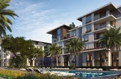 Apartment - 2 Bedrooms - 2 Bathrooms for sale in Tesla Residence - Al Wahat Road - 6 October City - Giza