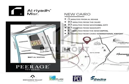 Penthouse - 2 Bedrooms - 2 Bathrooms for sale in Peerage - New Cairo City - Cairo