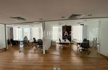 Office Space - Studio - 3 Bathrooms for rent in The Water Way - North Investors Area - New Cairo City - Cairo
