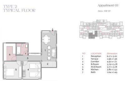 Apartment - 2 Bedrooms - 1 Bathroom for sale in Al Andalus District - New Cairo City - Cairo