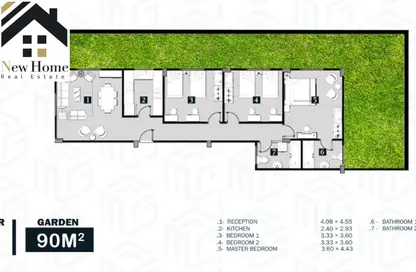 شقة - 3 غرف نوم - 2 حمامات للبيع في بيت الوطن - التجمع الخامس - مدينة القاهرة الجديدة - القاهرة