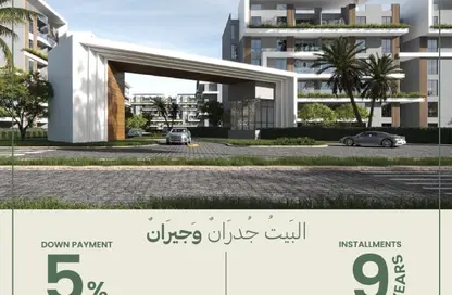 شقة - 3 غرف نوم - 2 حمامات للبيع في شارع النوادي - حدائق اكتوبر - مدينة 6 أكتوبر - الجيزة