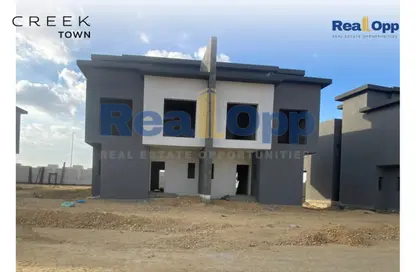 Twin House - 5 Bedrooms - 5 Bathrooms for sale in Creek Town - The 1st Settlement - New Cairo City - Cairo