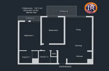 شقة - 2 غرف نوم - 2 حمامات للبيع في مراسي - سيدي عبد الرحمن - الساحل الشمالي