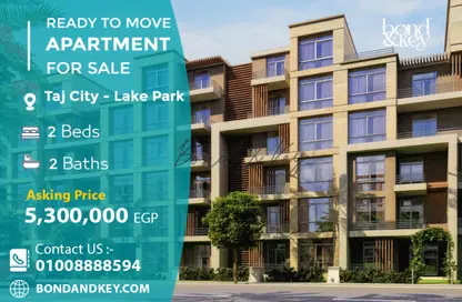 Apartment - 2 Bedrooms - 2 Bathrooms for sale in Taj City - 5th Settlement Compounds - The 5th Settlement - New Cairo City - Cairo