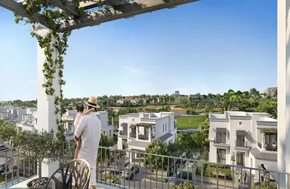 Twin House - 5 Bedrooms - 4 Bathrooms for sale in Uptown Cairo Road - Al Abageyah - El Khalifa - Cairo