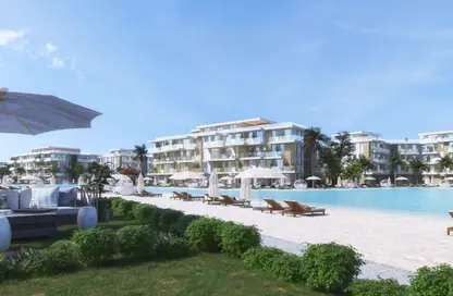 Chalet - 2 Bedrooms - 2 Bathrooms for sale in Ramla Lakeside - Qesm Ad Dabaah - North Coast