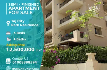 Apartment - 4 Bedrooms - 4 Bathrooms for sale in Taj City - 5th Settlement Compounds - The 5th Settlement - New Cairo City - Cairo