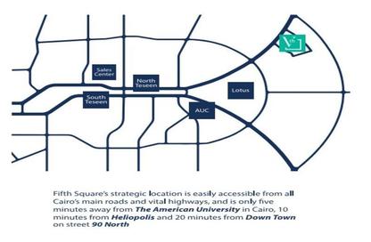 Apartment - 2 Bedrooms - 2 Bathrooms for sale in Fifth Square - The 5th Settlement - New Cairo City - Cairo