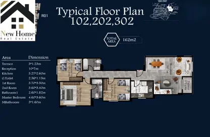 Apartment - 3 Bedrooms - 2 Bathrooms for sale in Bait Al Watan Al Takmely - Northern Expansions - 6 October City - Giza