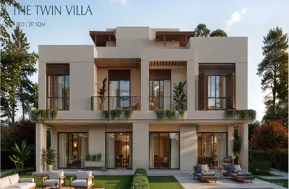 منزل مزدوج - 4 غرف نوم - 5 حمامات للبيع في شرق فالي - كمبوندات مدينة المستقبل - مدينة المستقبل - القاهرة