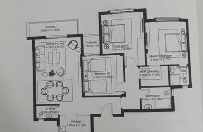 Apartment - 3 Bedrooms - 3 Bathrooms for sale in Hyde Park - New Cairo City - Cairo