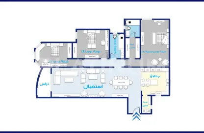 Apartment - 3 Bedrooms - 3 Bathrooms for sale in Veranda Smouha - Alexandria Compounds - Alexandria
