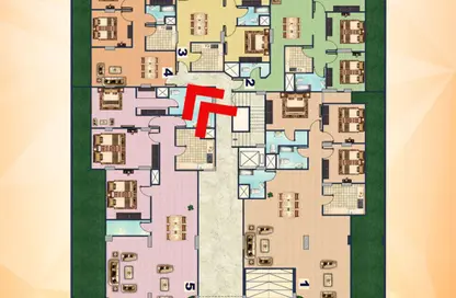 Apartment - 2 Bedrooms - 1 Bathroom for sale in Gate 4 - Mena - Hadayek El Ahram - Giza