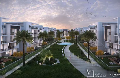 شقة - 3 غرف نوم - 3 حمامات للبيع في مون ريزيدنس - فيفث سكوير - التجمع الخامس - مدينة القاهرة الجديدة - القاهرة