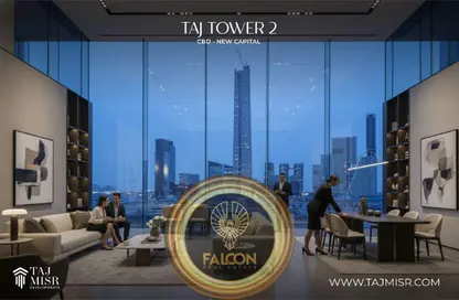 Office Space - Studio - 1 Bathroom for sale in Taj Tower - Central Business District - New Capital City - Cairo