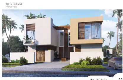 Twin House - 4 Bedrooms - 4 Bathrooms for sale in Jefaira - Ras Al Hekma - North Coast