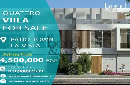 Villa - 4 Bedrooms - 4 Bathrooms for sale in El Patio Town - 5th Settlement Compounds - The 5th Settlement - New Cairo City - Cairo