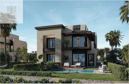 Twin House - 5 Bedrooms - 5 Bathrooms for sale in New Giza - Cairo Alexandria Desert Road - 6 October City - Giza