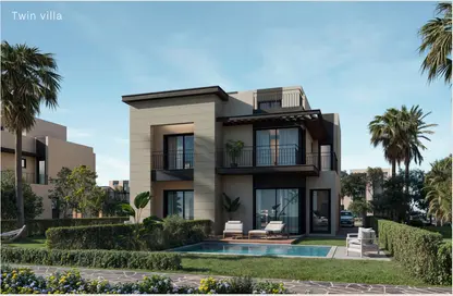 Twin House - 5 Bedrooms - 5 Bathrooms for sale in New Giza - Cairo Alexandria Desert Road - 6 October City - Giza