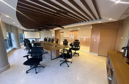 Office Space - Studio - 4 Bathrooms for rent in Bank Center Street - South Teseen St. - The 5th Settlement - New Cairo City - Cairo