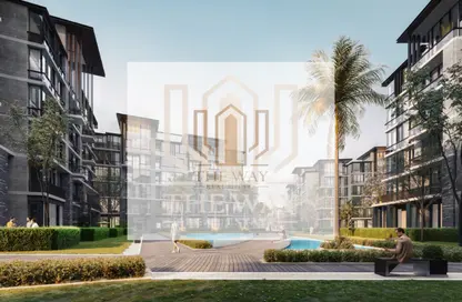 Hotel Apartment - 2 Bedrooms - 3 Bathrooms for sale in The Water Way - North Investors Area - New Cairo City - Cairo