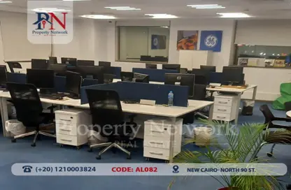 Office Space - Studio - 3 Bathrooms for rent in North Teseen St. - The 5th Settlement - New Cairo City - Cairo