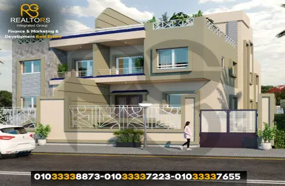 Twin House - 7 Bedrooms - 7+ Bathrooms for sale in 9th District - Sheikh Zayed City - Giza
