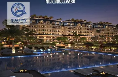 Apartment - 2 Bedrooms - 2 Bathrooms for sale in Nile Boulevard - New Cairo City - Cairo