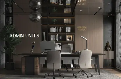 Office Space - Studio - 1 Bathroom for sale in Golden Tower 2 - MU-23 - New Capital City - Cairo