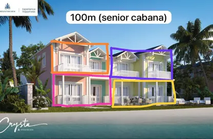 Cabin - 2 Bedrooms - 2 Bathrooms for sale in Crysta Island - Sidi Abdel Rahman - North Coast