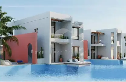 Chalet - 3 Bedrooms - 3 Bathrooms for sale in Swan Lake - Al Gouna - Hurghada - Red Sea
