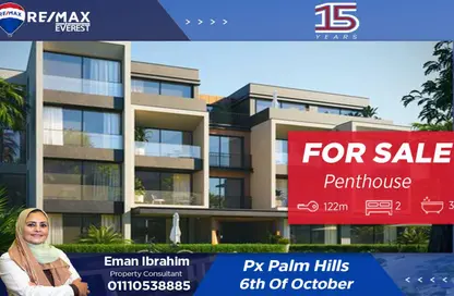 Apartment - 2 Bedrooms - 3 Bathrooms for sale in Palm Hills October - Cairo Alexandria Desert Road - 6 October City - Giza