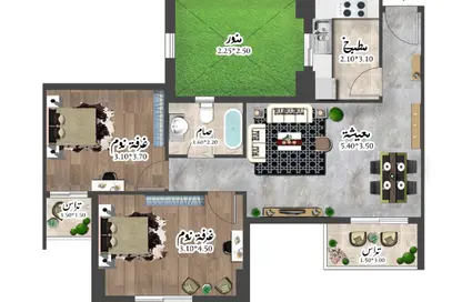 شقة - 2 غرف نوم - 1 حمام للبيع في كمبوندات مدينة نصر - مدينة نصر - القاهرة