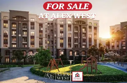 Apartment - 2 Bedrooms - 1 Bathroom for sale in Alex West - Alexandria Compounds - Alexandria