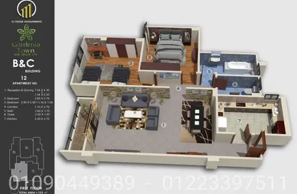 Apartment - 2 Bedrooms - 2 Bathrooms for sale in Bait Alwatan - New Obour City - Qalyubia