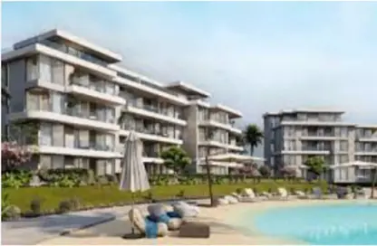 Chalet - 2 Bedrooms - 2 Bathrooms for sale in Ramla Lakeside - Qesm Ad Dabaah - North Coast