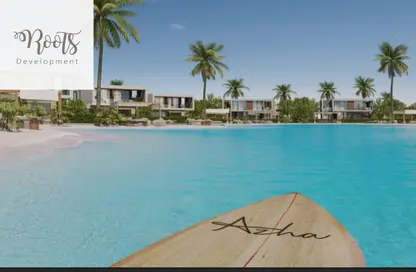 شاليه - 3 غرف نوم - 3 حمامات للبيع في ازها الساحل الشمالي - راس الحكمة - الساحل الشمالي