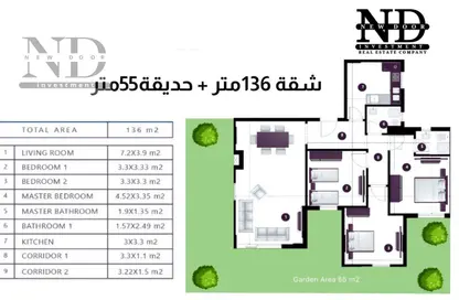 Apartment - 3 Bedrooms - 2 Bathrooms for sale in Maadi V - Zahraa El Maadi - Hay El Maadi - Cairo