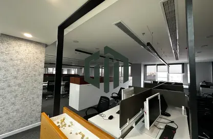 Full Floor - Studio - 5 Bathrooms for rent in Bank Center Street - South Teseen St. - The 5th Settlement - New Cairo City - Cairo